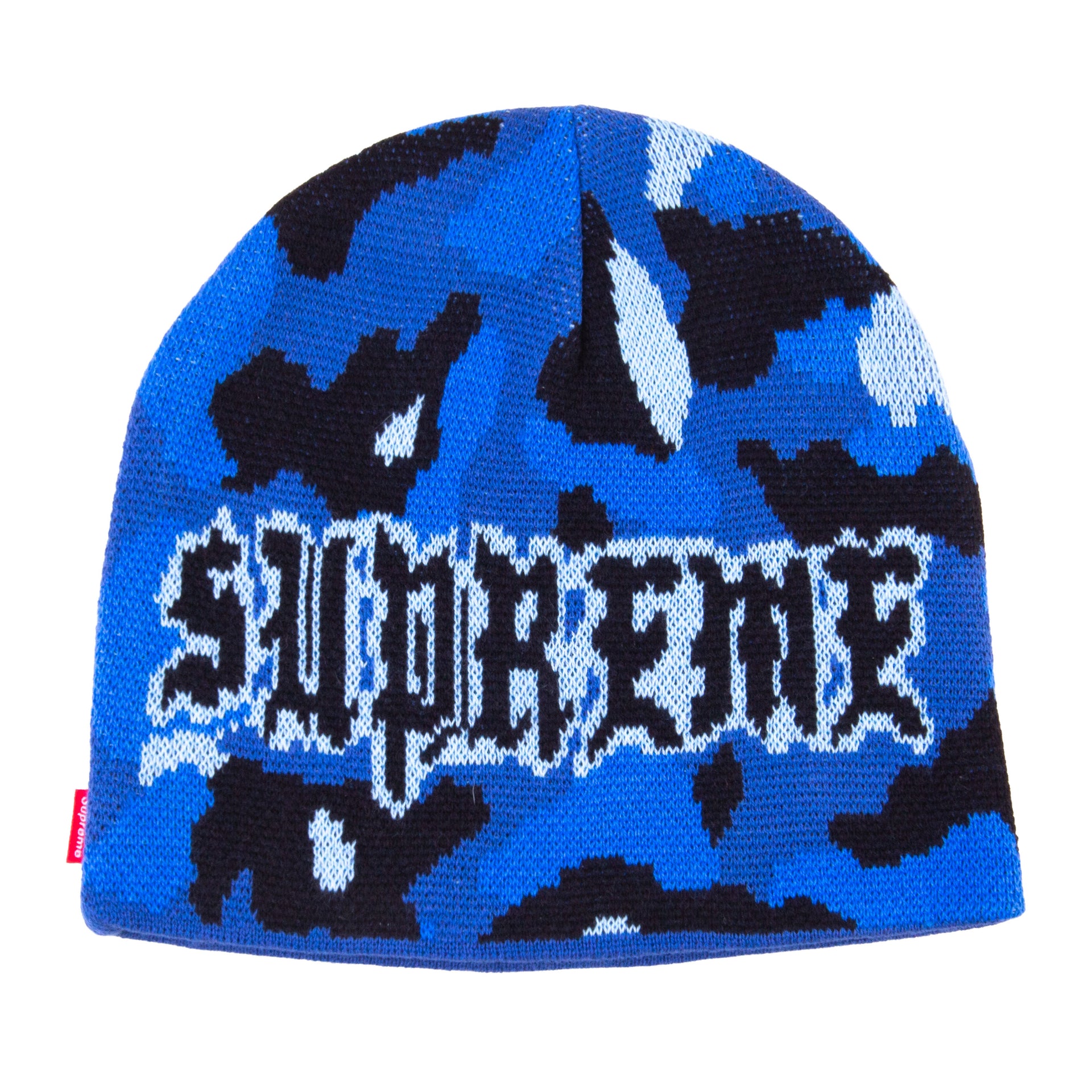 Supreme Blue Camo Paris Skully Beanie