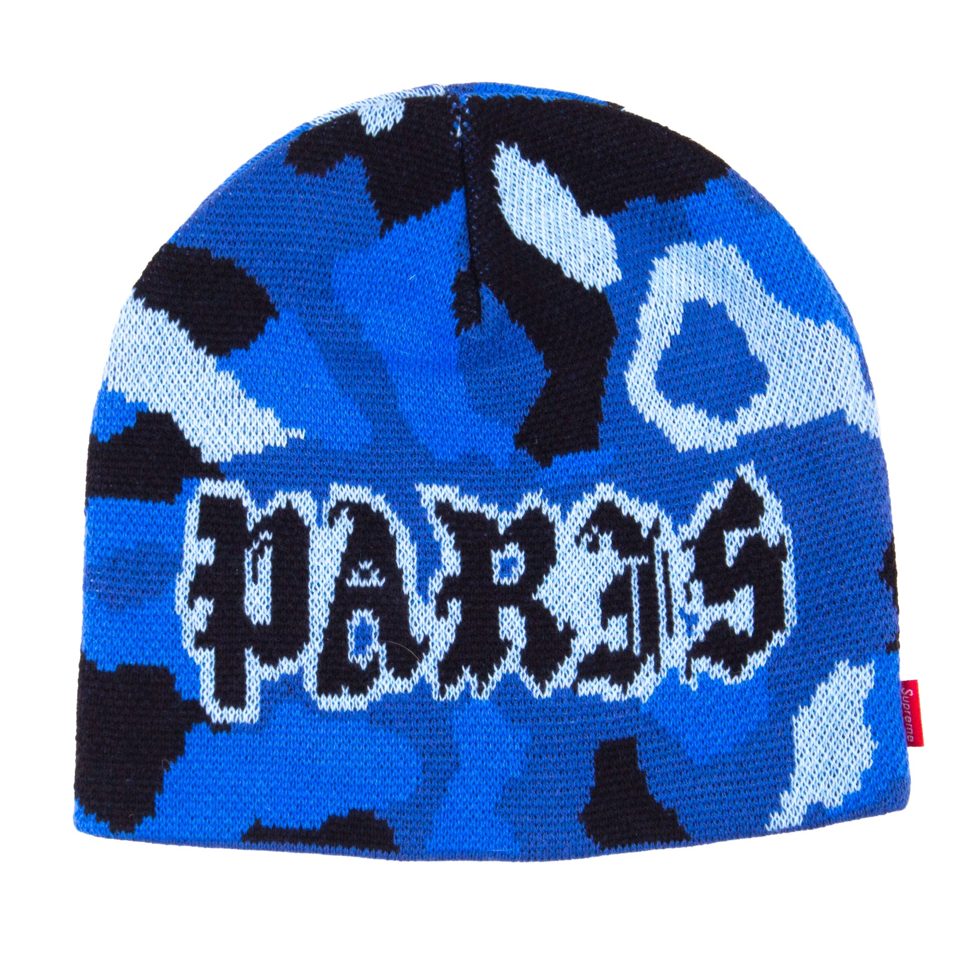 Supreme Blue Camo Paris Skully Beanie