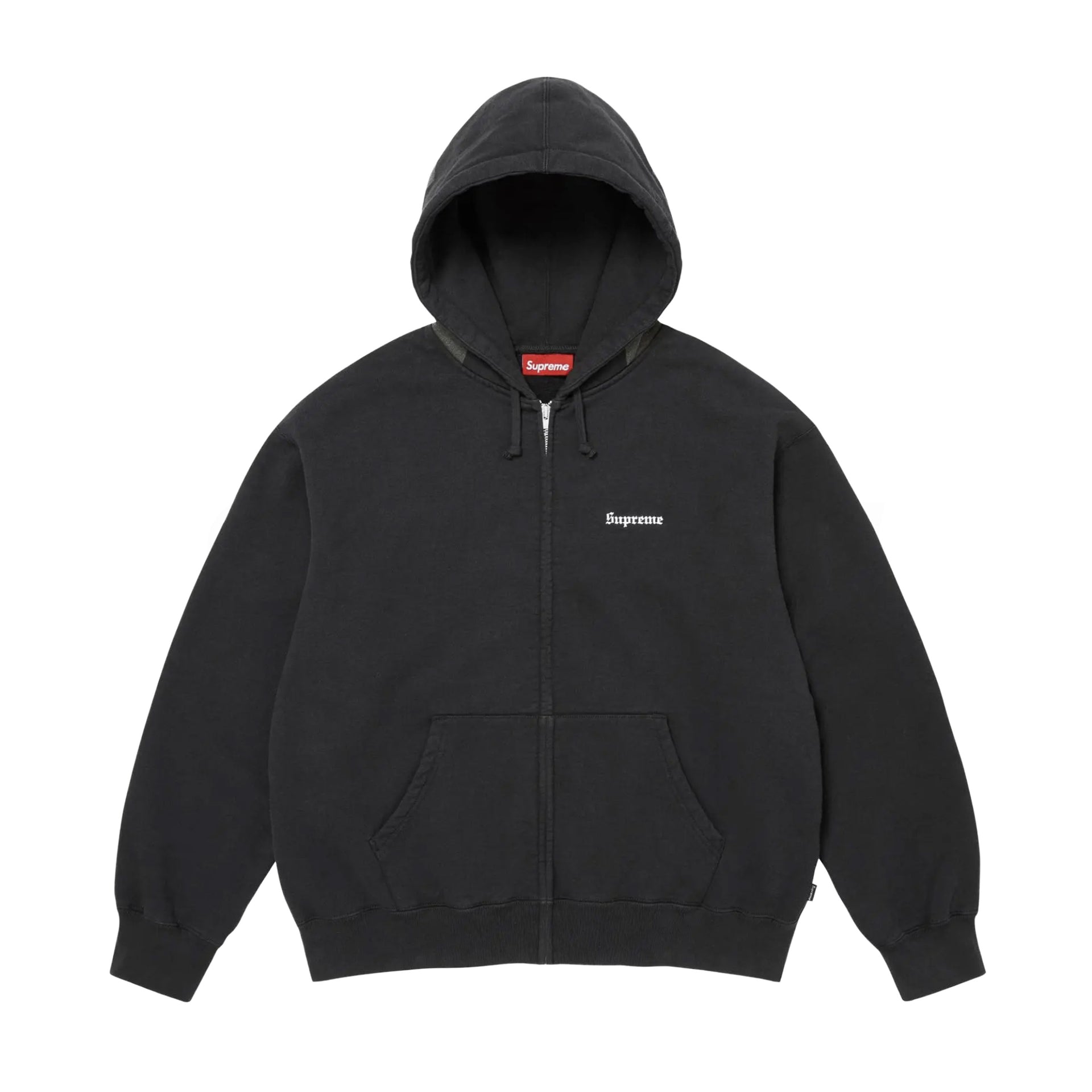 Supreme Black Paris Is Burning Zip Up Hoodie