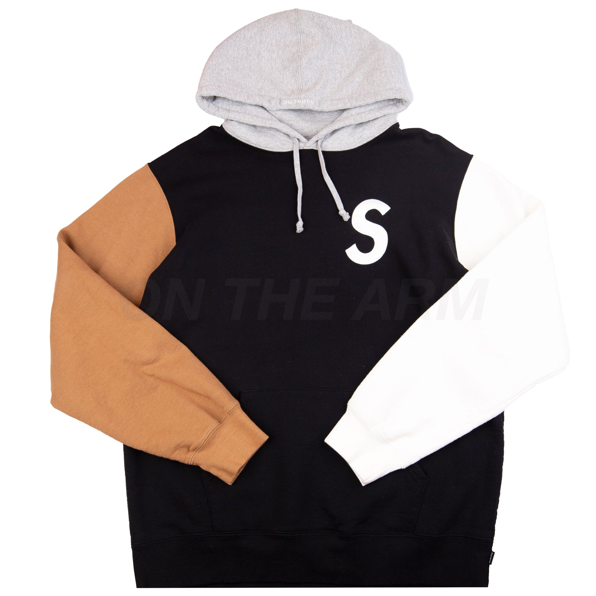 Supreme Navy Patchwork S Logo Hoodie