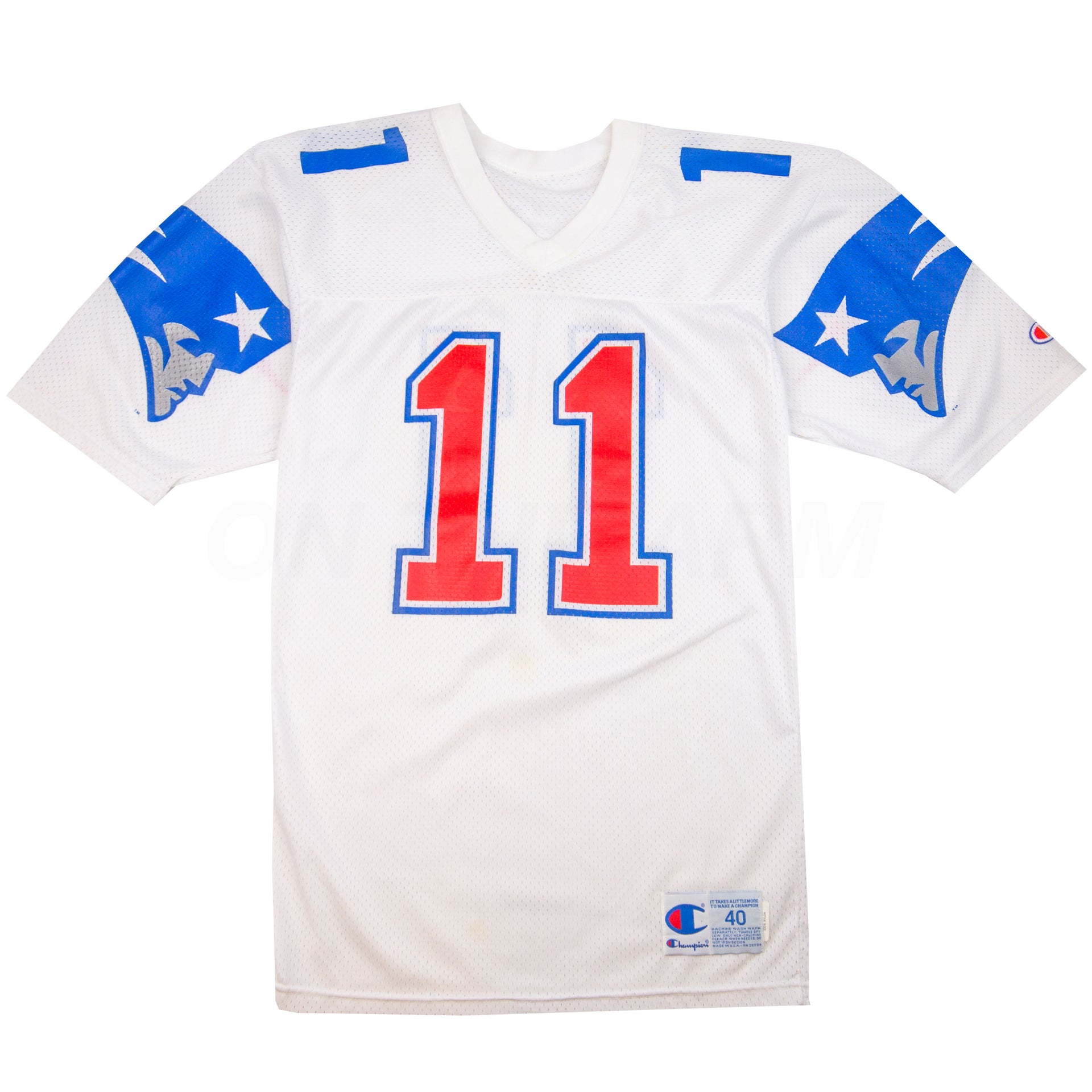 Vintage White New England Patriots Champion Jersey (1990's)