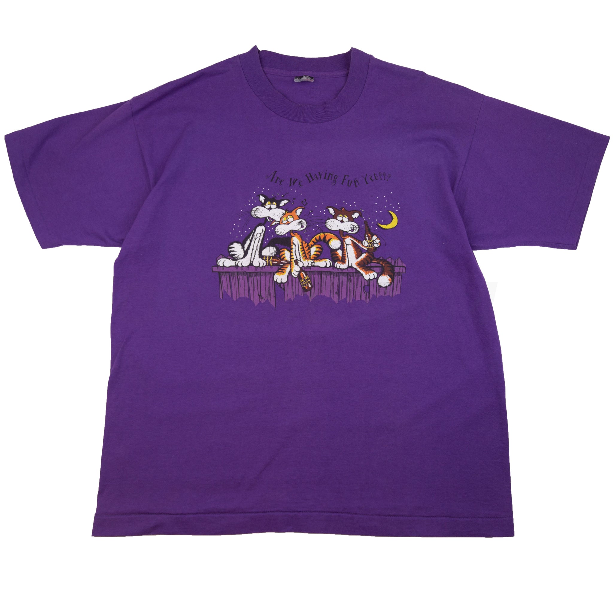Vintage Purple Are We Having Fun Yet? Tee (1990's)