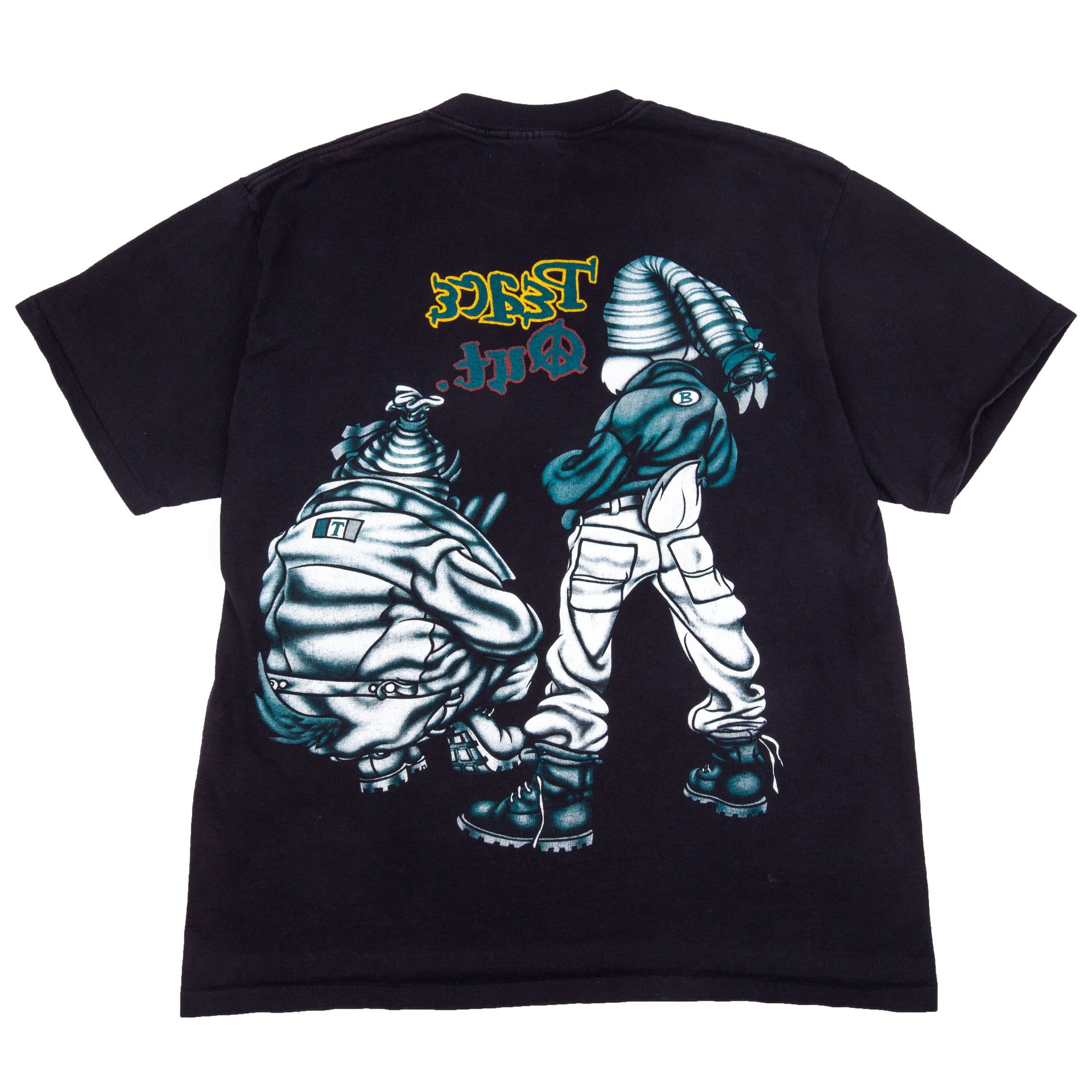 Vintage Black Bugs Bunny & Taz Peace Out Tee (1993)