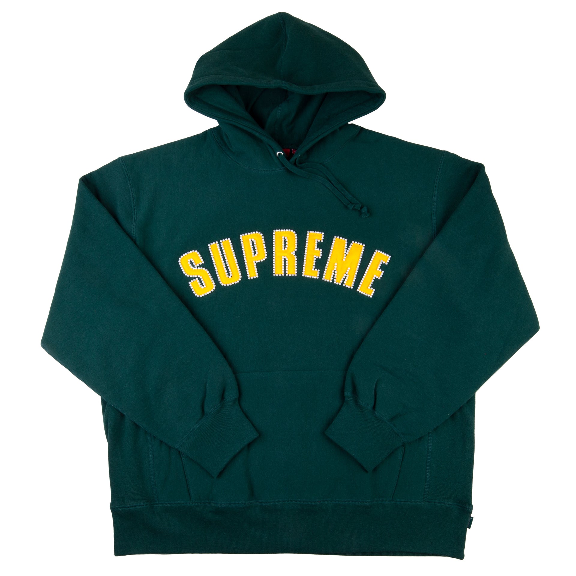 Supreme Green/Yellow Pearl Arc Logo Hoodie