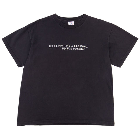 Vintage Black Do I Look Like Tee (1990's)