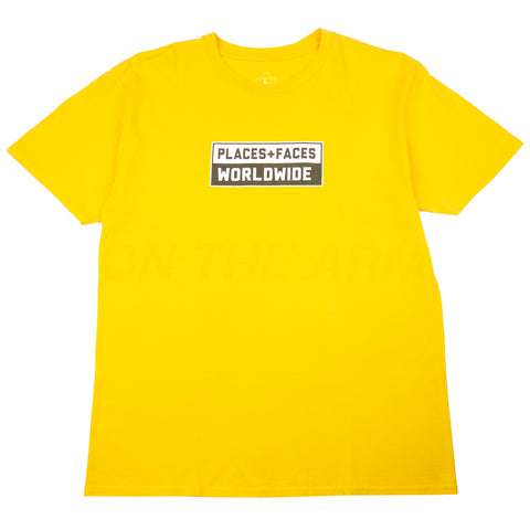 Places + Faces Yellow Tee PRE-OWNED