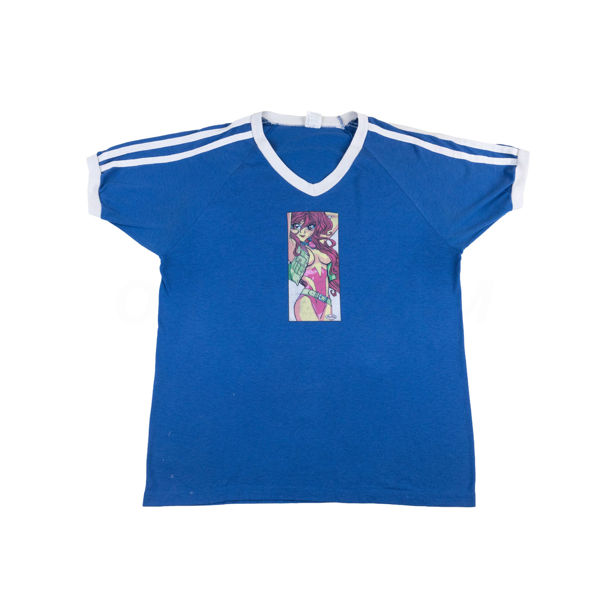 Vintage Blue Pigpen Anime Girl Tee (1990's)