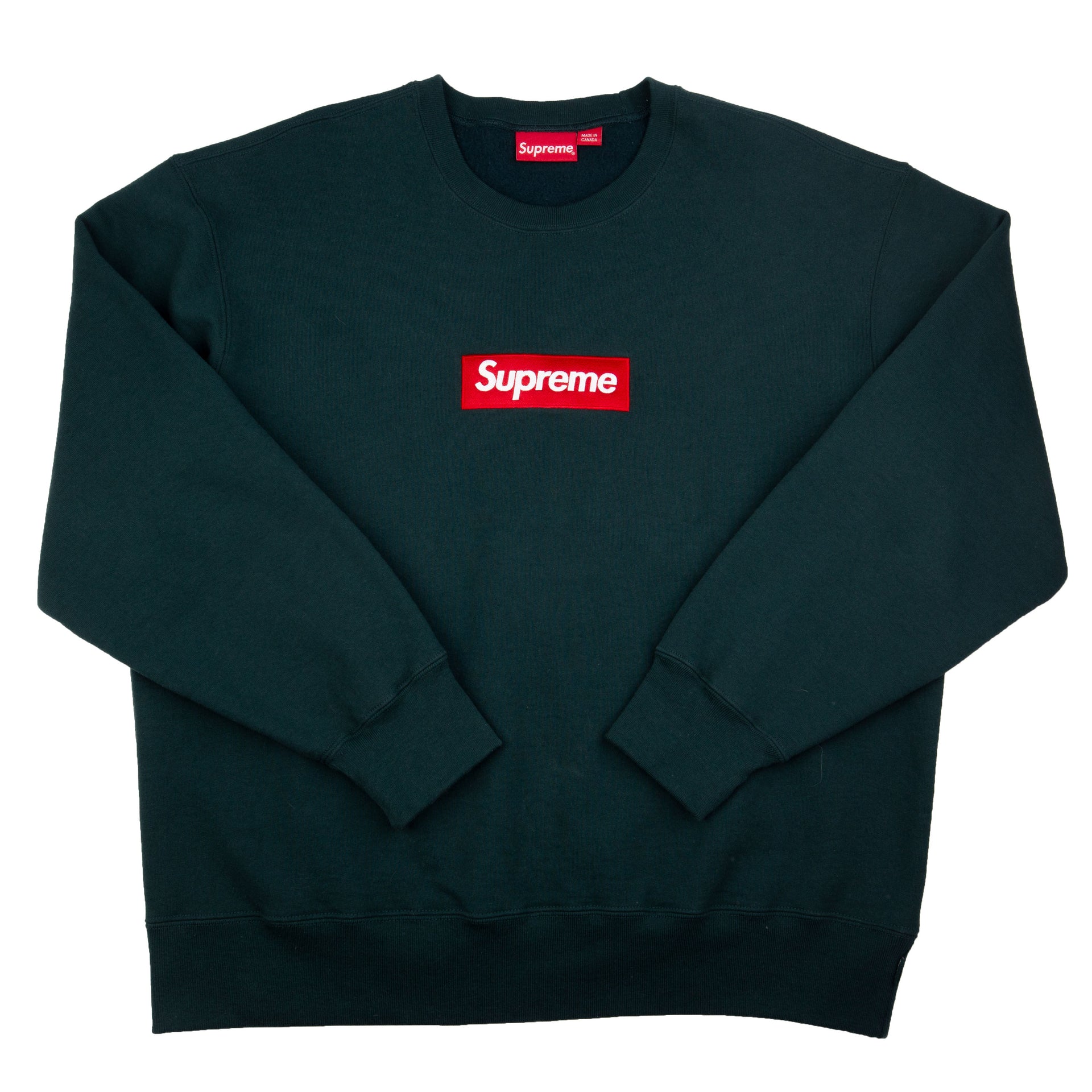 Supreme Dark Pine FW22 Box Logo Crew PRE-OWNED