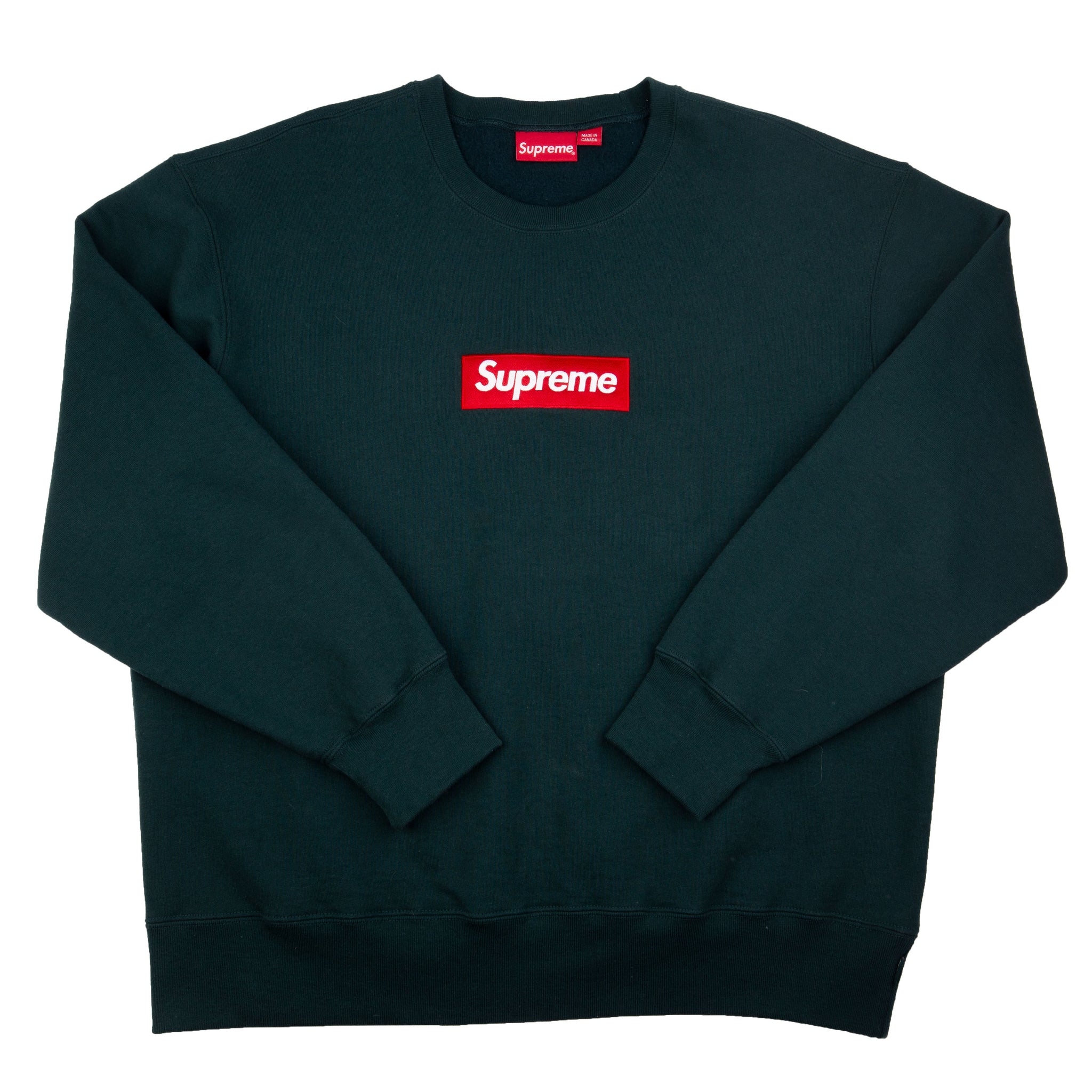 Supreme Dark Pine FW22 Box Logo Crew PRE-OWNED