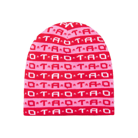 OTA Red/Pink Seeing Sounds Jacquard Beanie