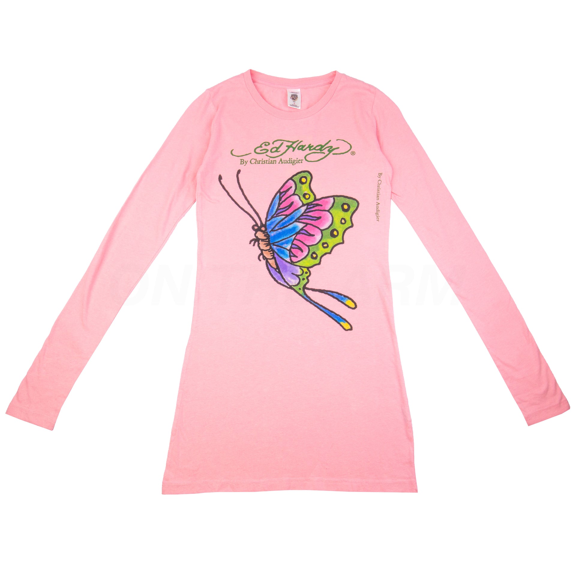 Vintage Pink Ed Hardy Butterfly L/S (2000's)