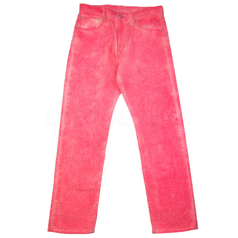 Stussy Pink Dyed Levi's Jacquard Jeans PRE-OWNED