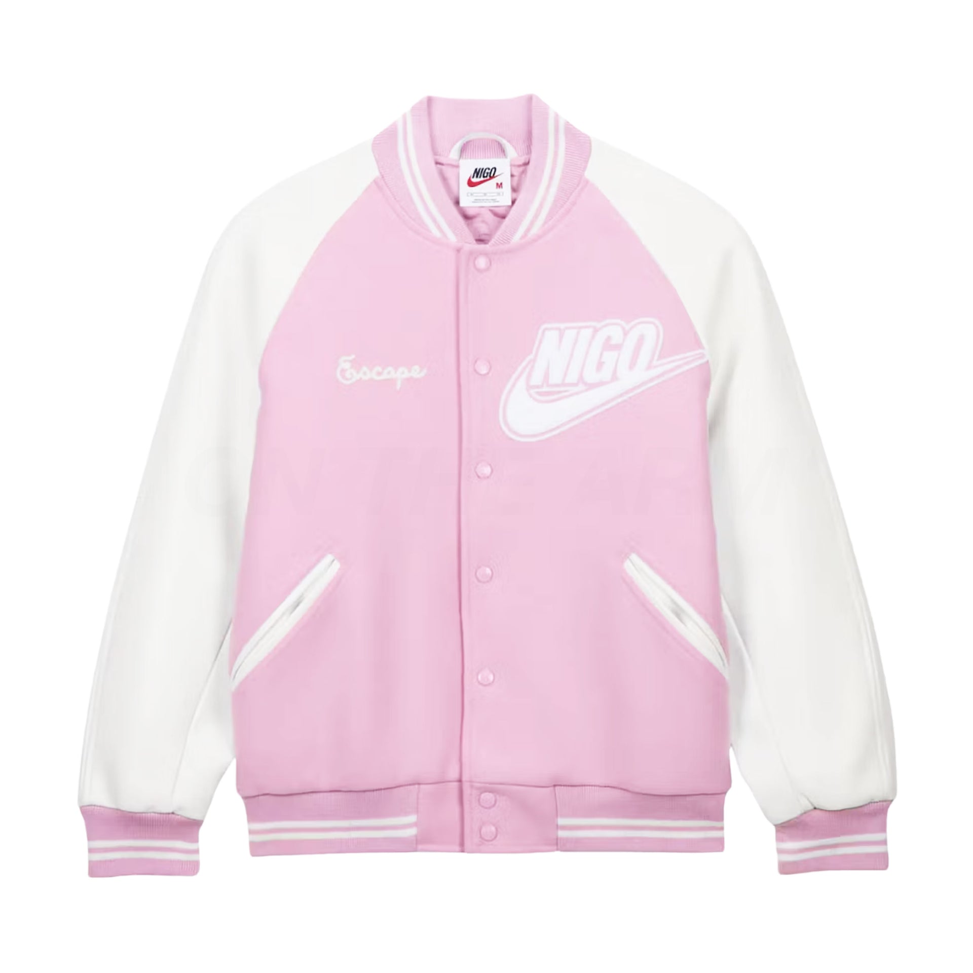 Nike Pink Nigo Varsity Jacket