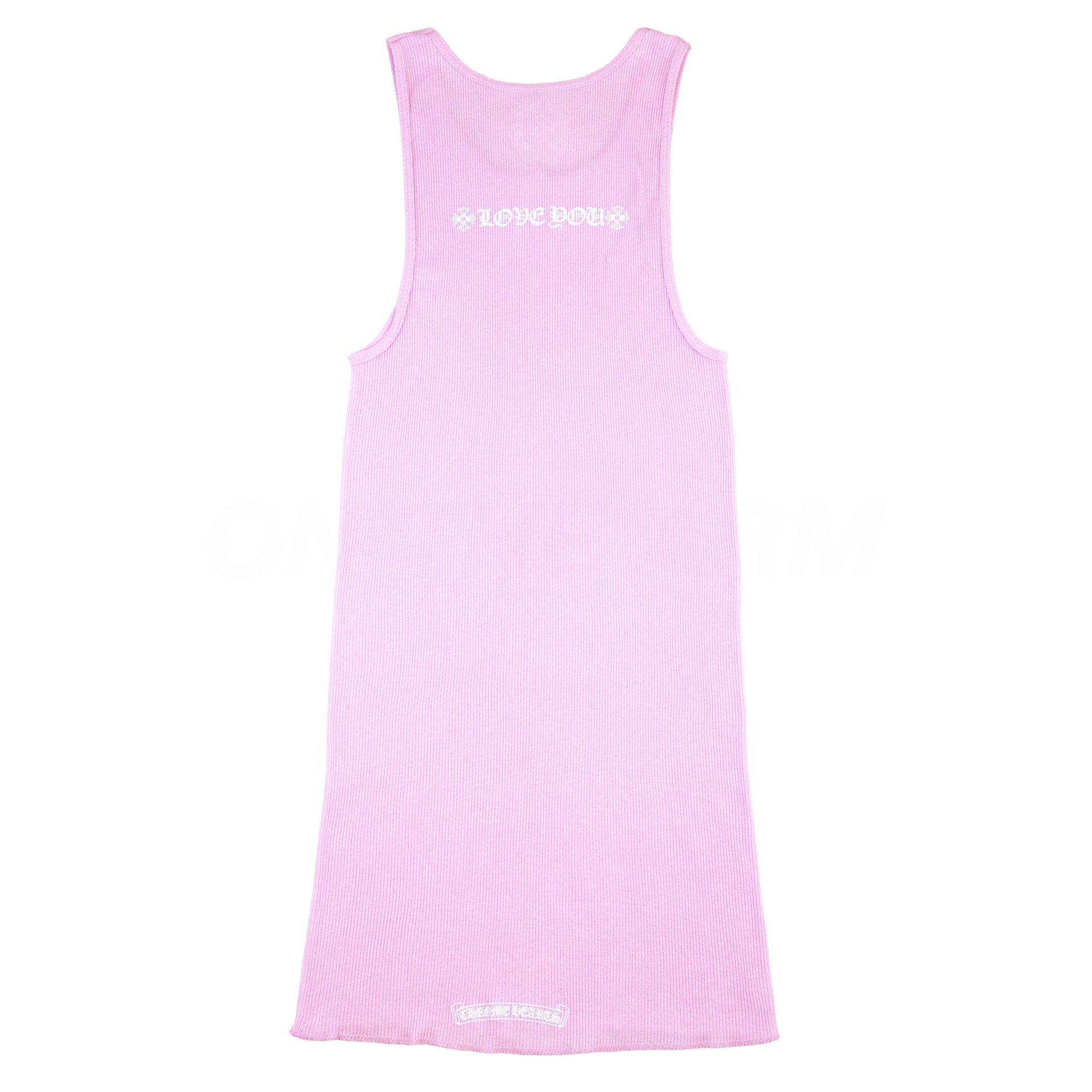 Chrome Hearts Pink Love You Tank Top