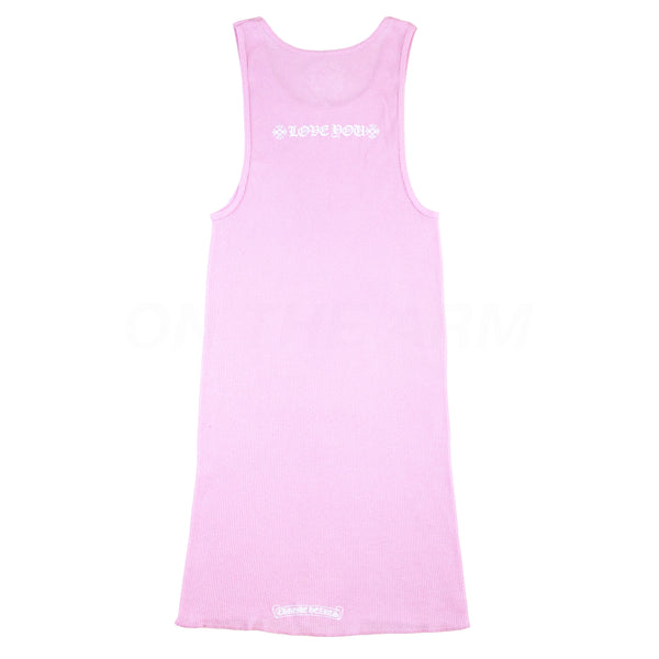 Chrome Hearts Pink Love You Tank Top