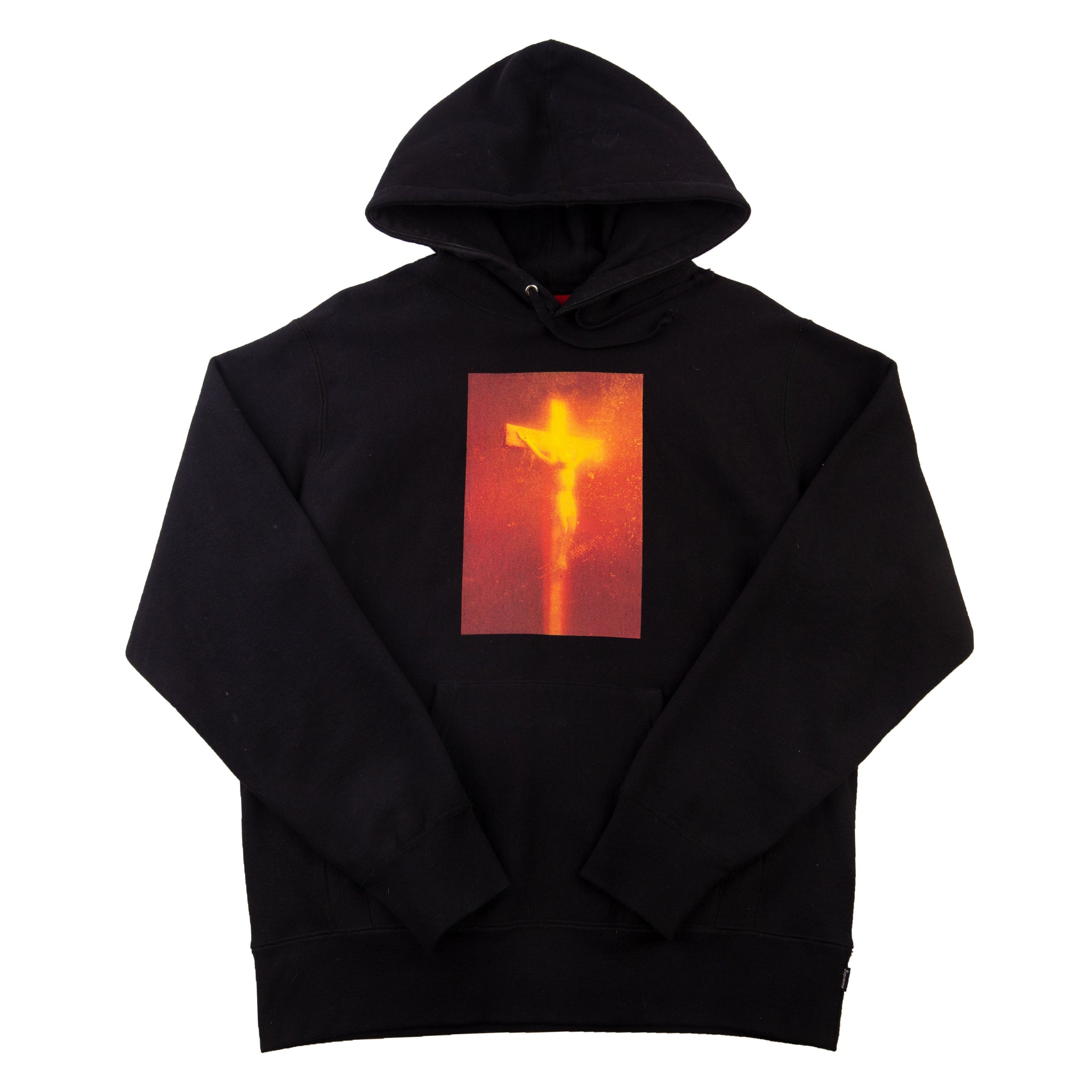 Supreme Black Piss Christ Hoodie PRE-OWNED