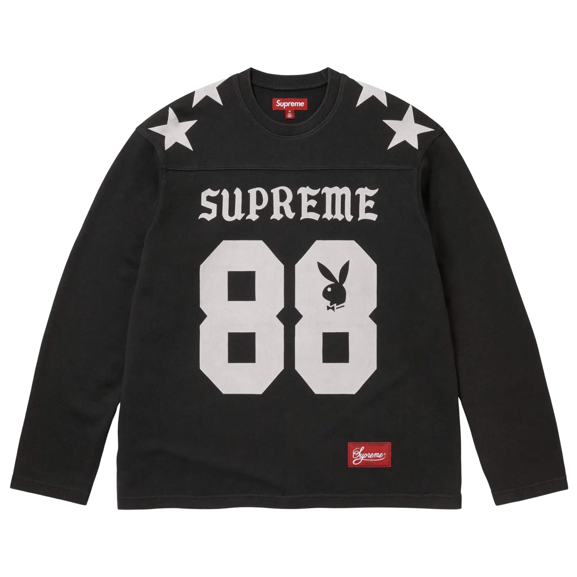 Supreme Black Playboy Football Jersey Top