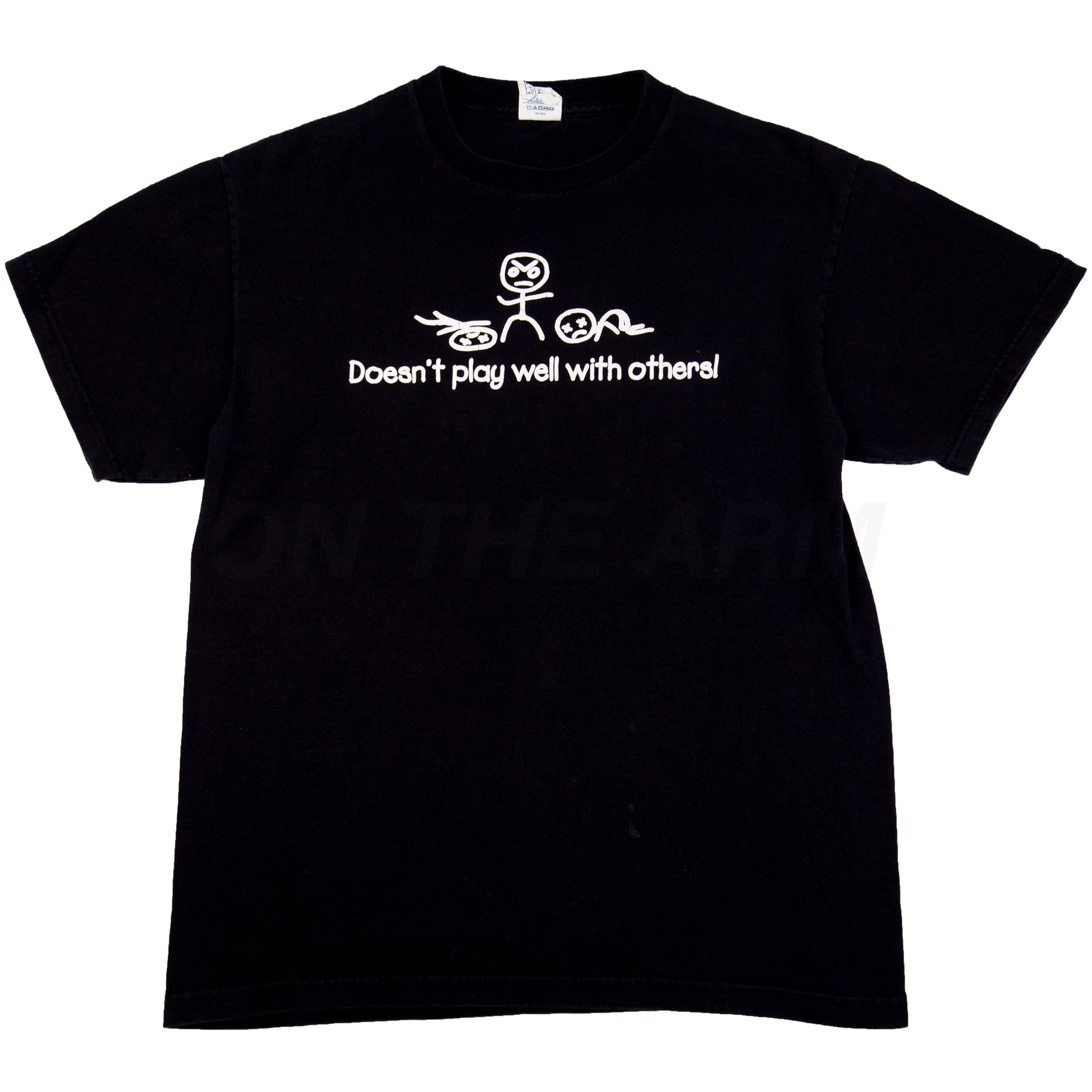 Vintage Black Doesn't Play Well With Others Tee (2000's)