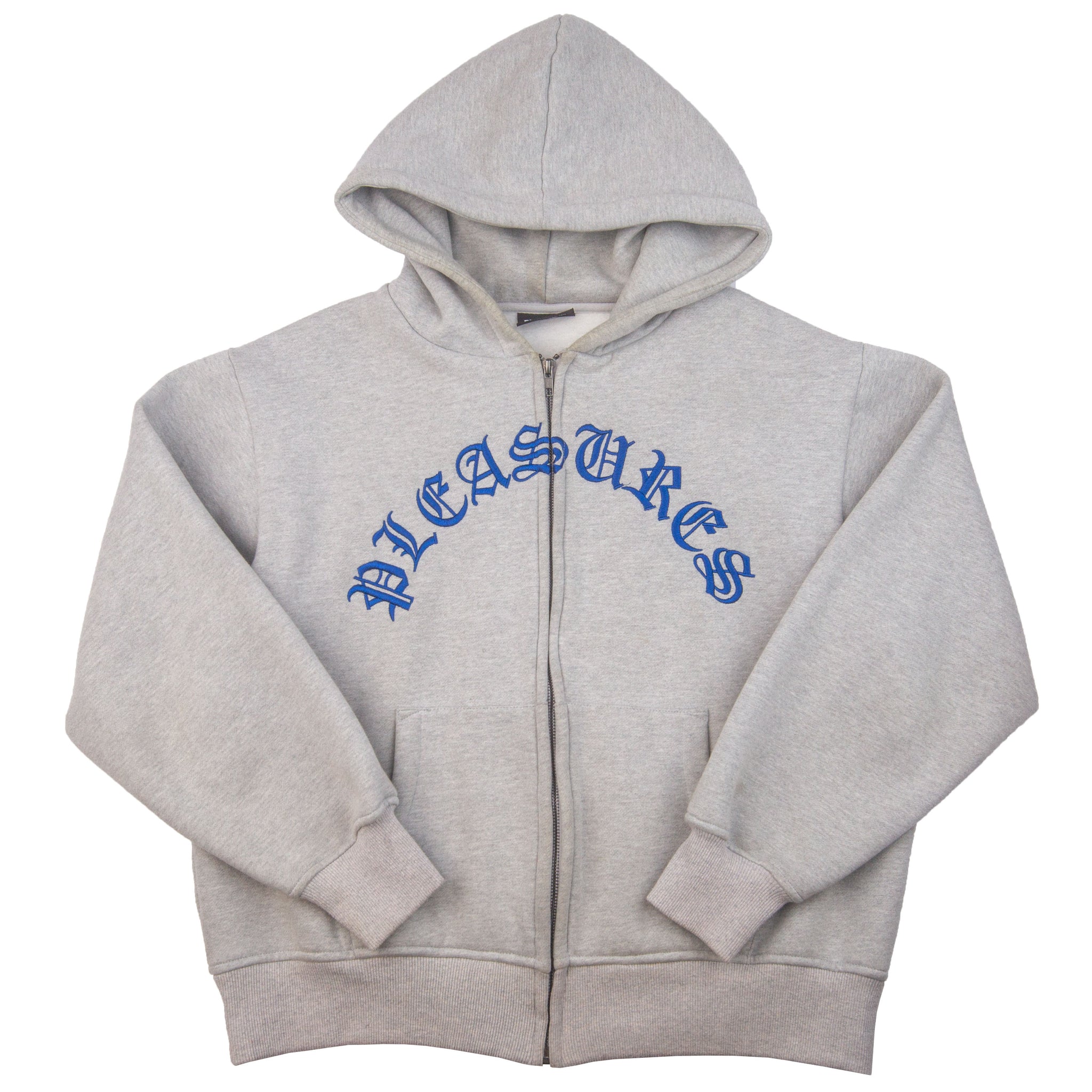 Pleasures Grey Arc Logo Zip PRE-OWNED