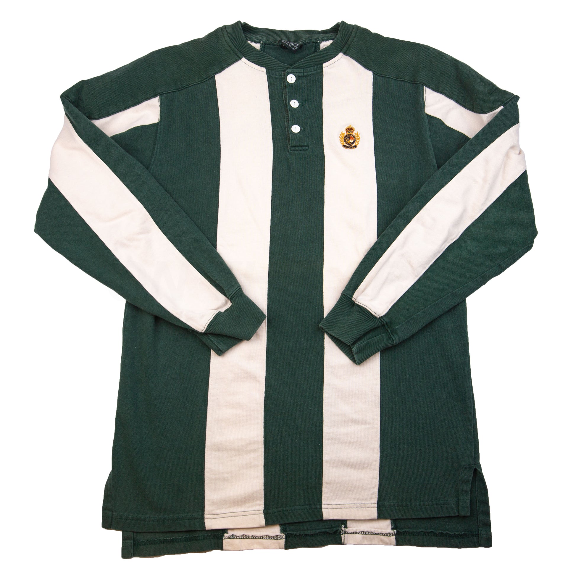 Vintage Green Polo Ralph Lauren Crest Henley Top (2000's)