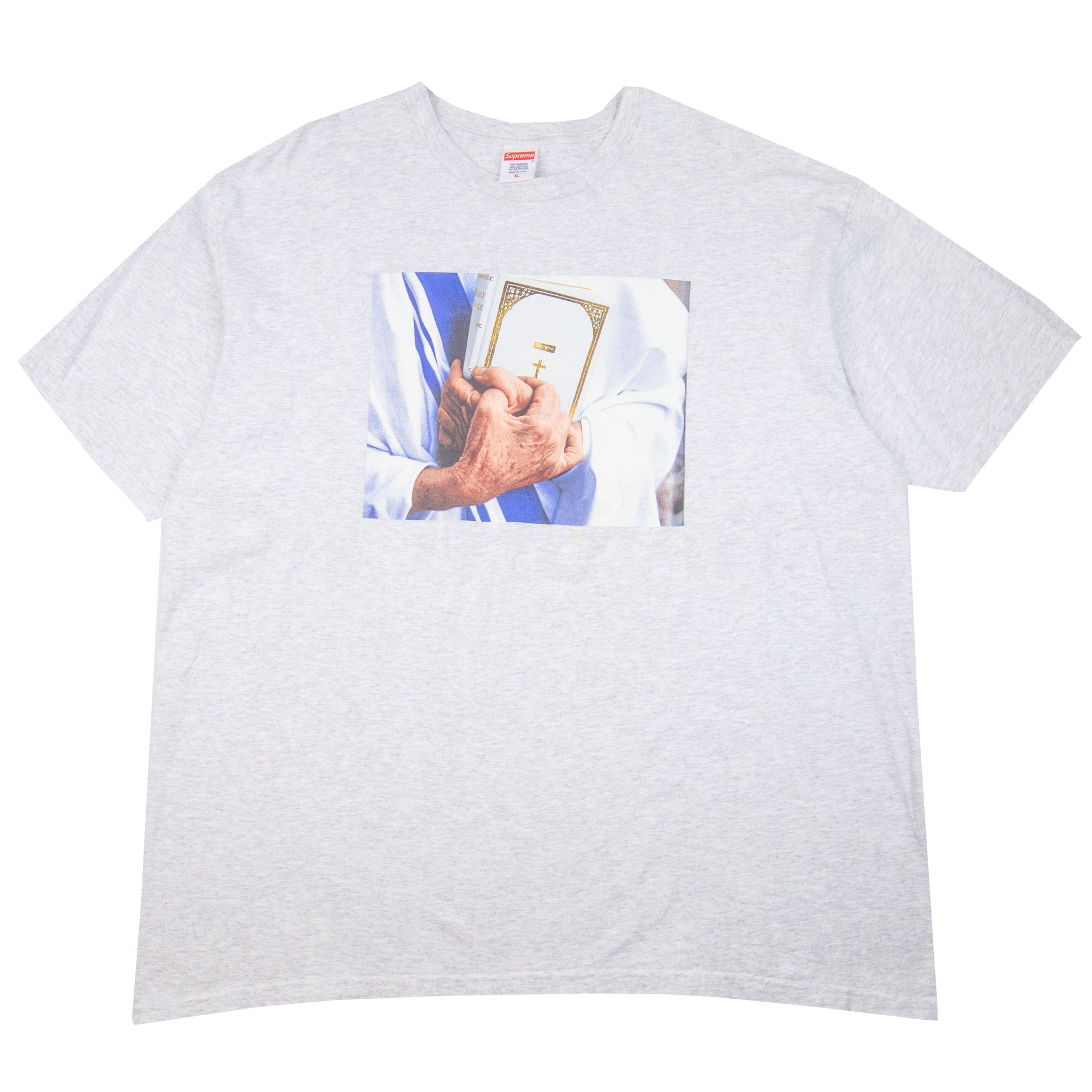 Supreme Grey Pope Bible Tee PRE-OWNED