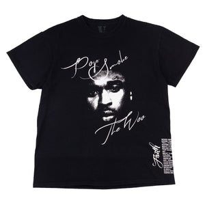 VLONE Black Pop Smoke The Woo Tee PRE-OWNED