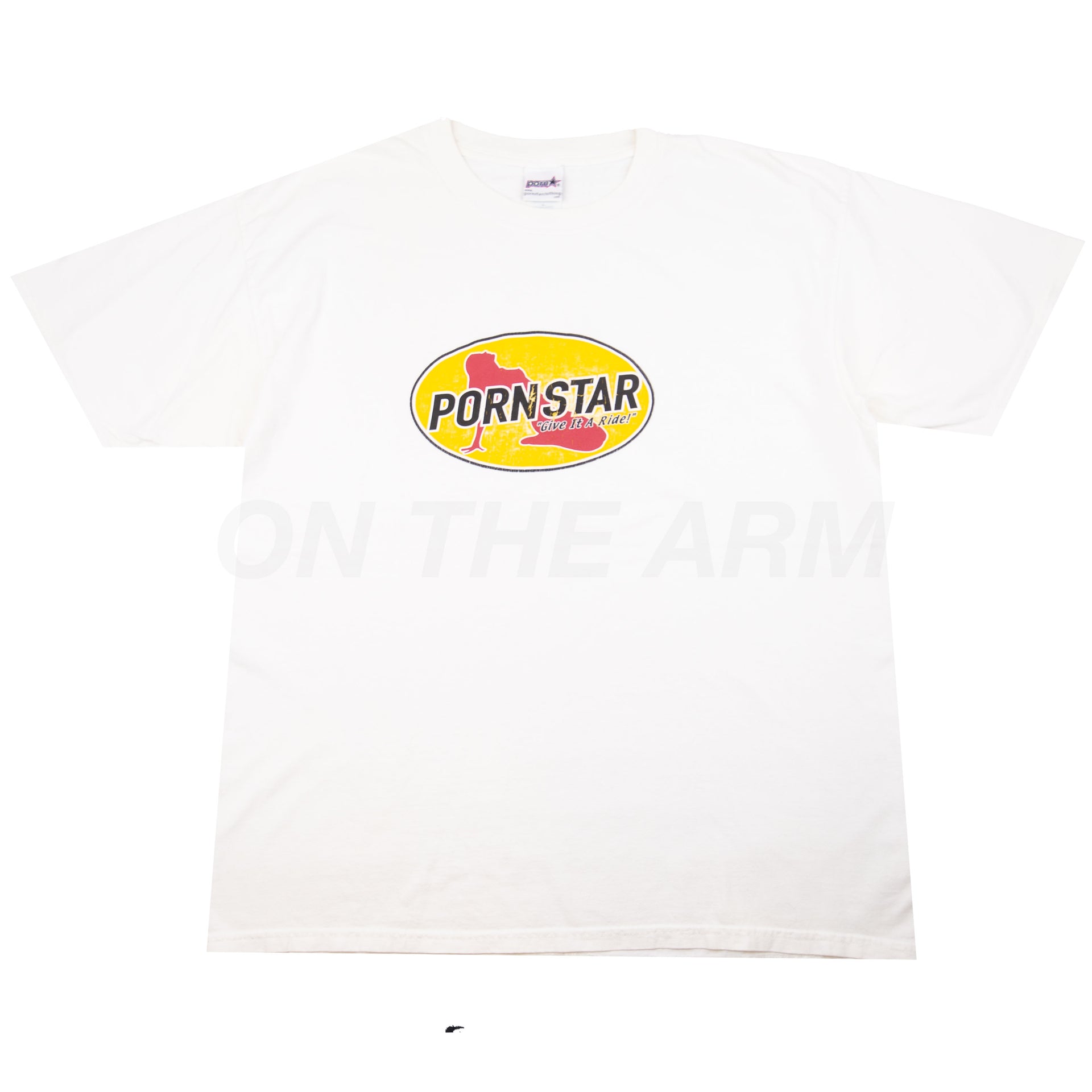 Vintage White Pornstar Skateboards Give It A Ride Tee (2000's)