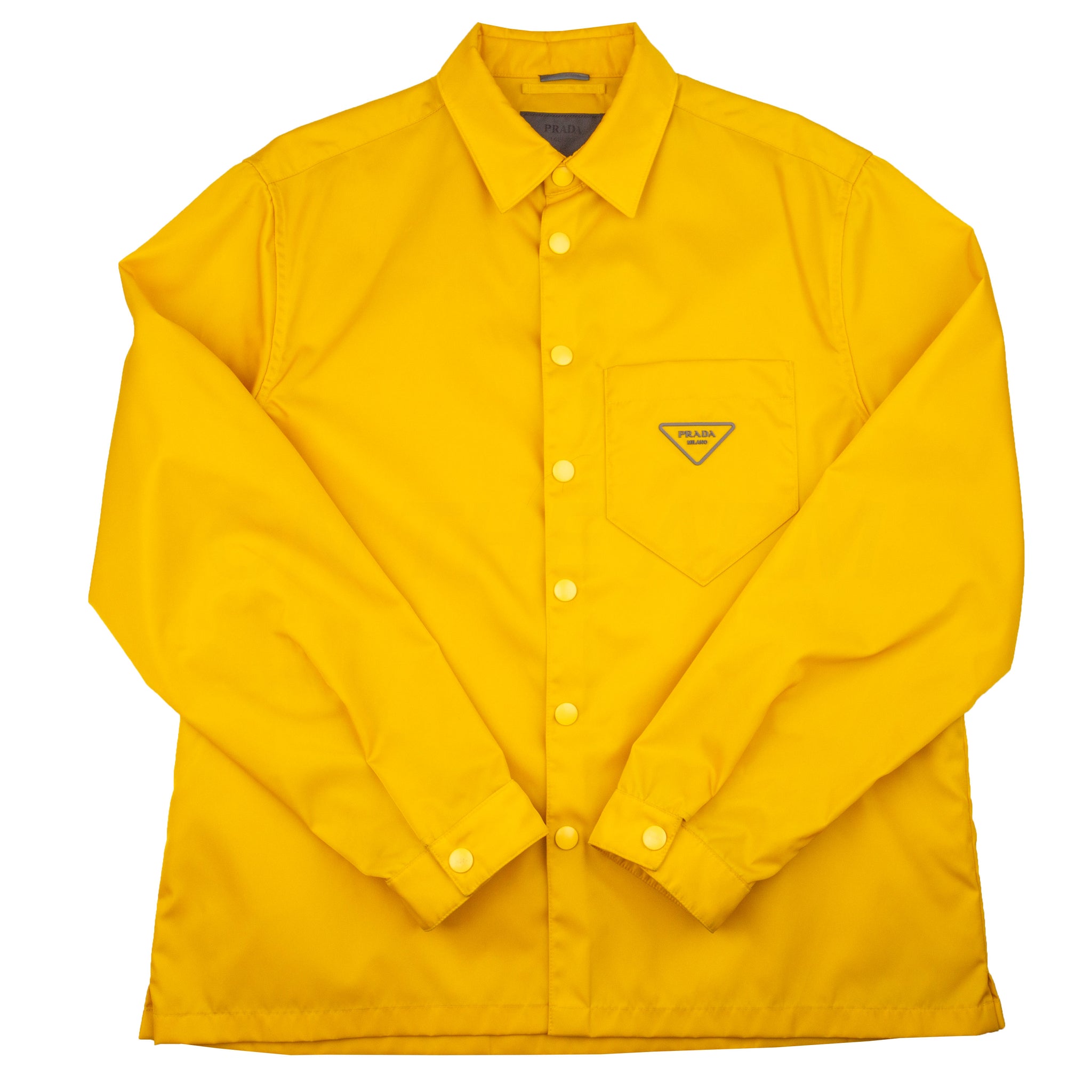 Prada Yellow Re-Nylon Coaches Jacket PRE-OWNED