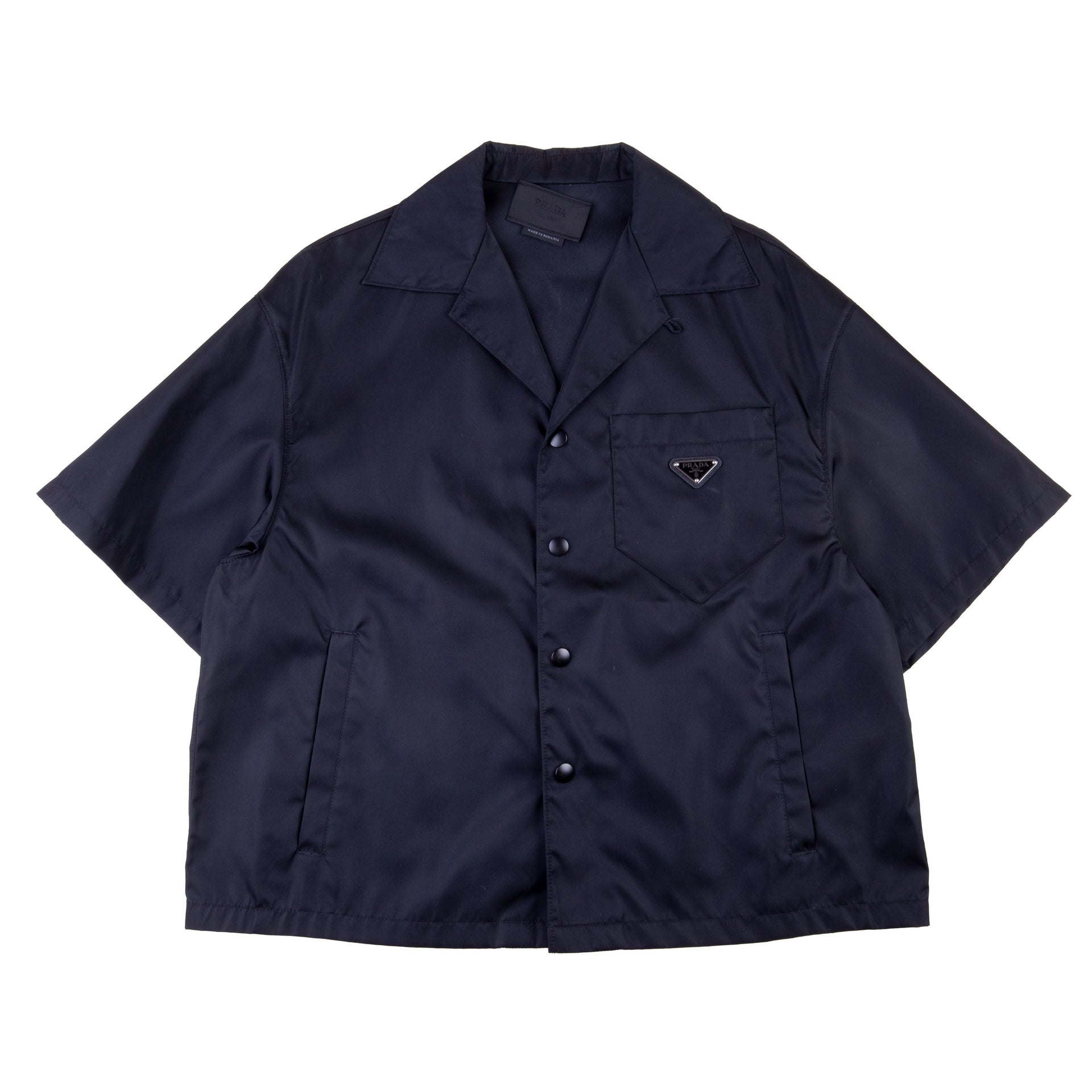 Prada Black Re-Nylon Shirt PRE-OWNED