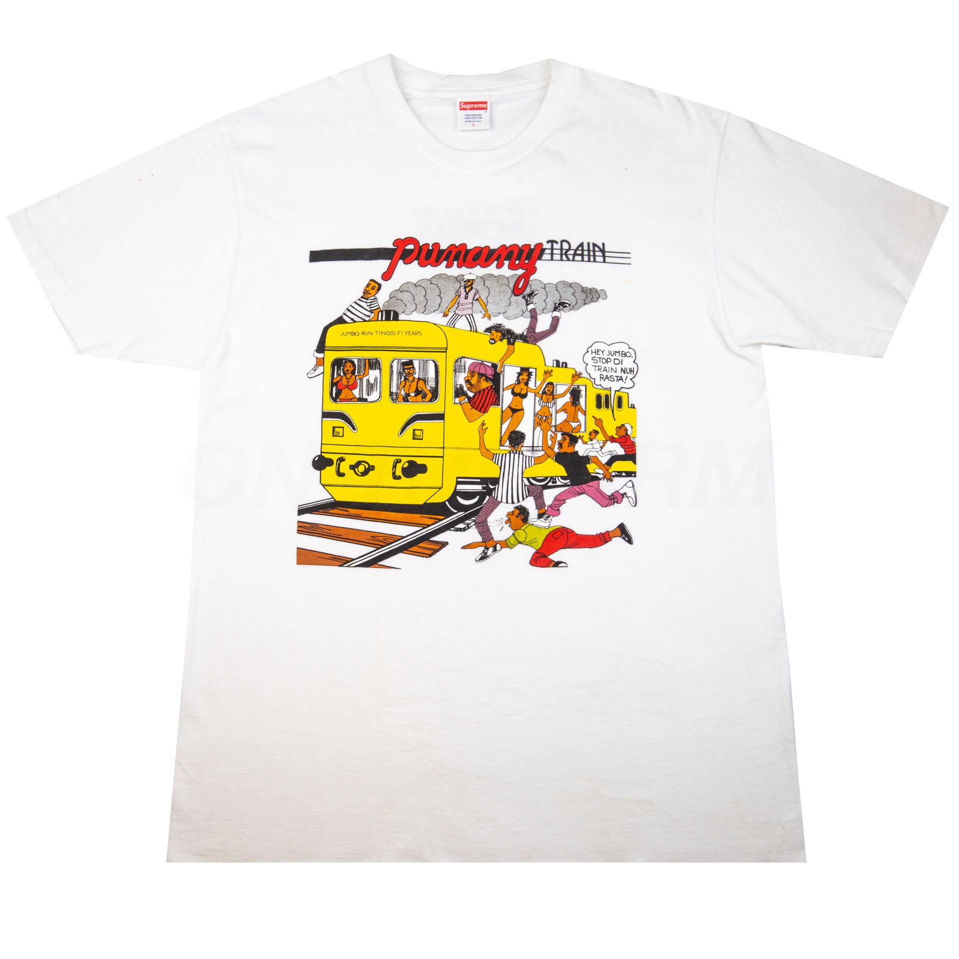 Supreme White Limonious Punany Train Tee PRE-OWNED