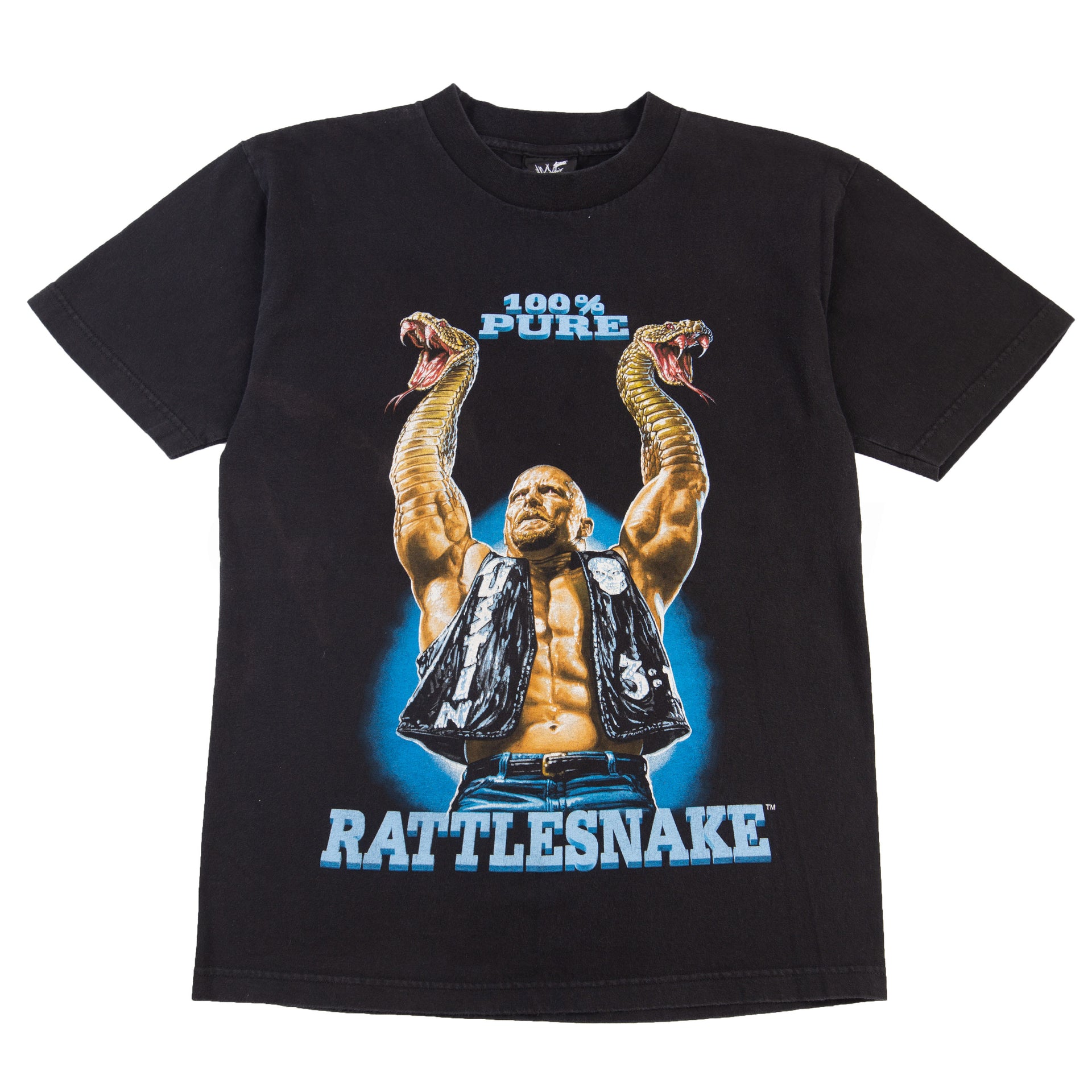 Vintage Black Stone Cold Steve Austin Rattlesnake Tee (2000's)