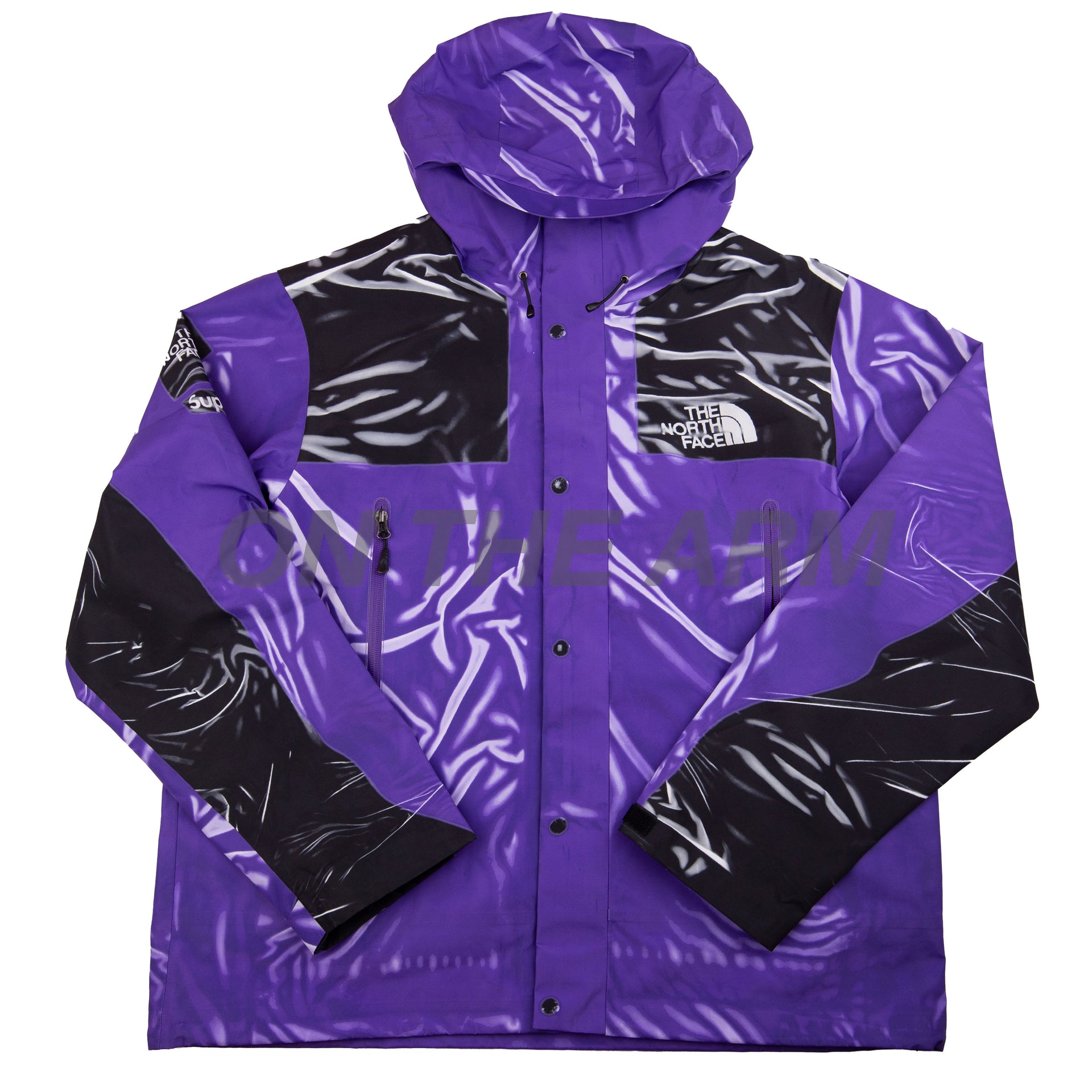 Supreme Purple Paint TNF Parka