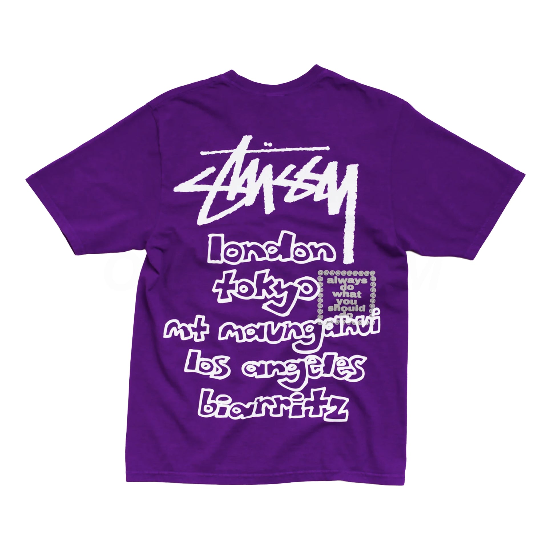 Stussy Purple Always World Tour Tee