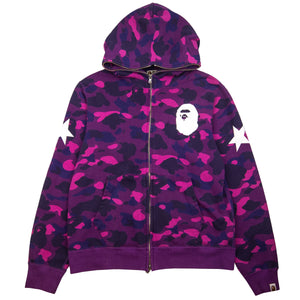 Bape Purple Color Camo Ape Head Sta Full Zip PRE-OWNED