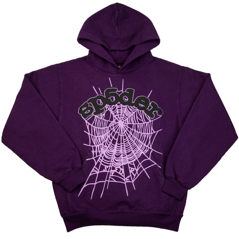 SPIDER Purple Web Hoodie