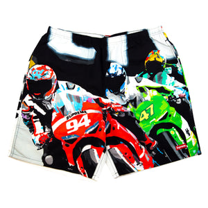 Supreme Black Racing Water Shorts PRE-OWNED