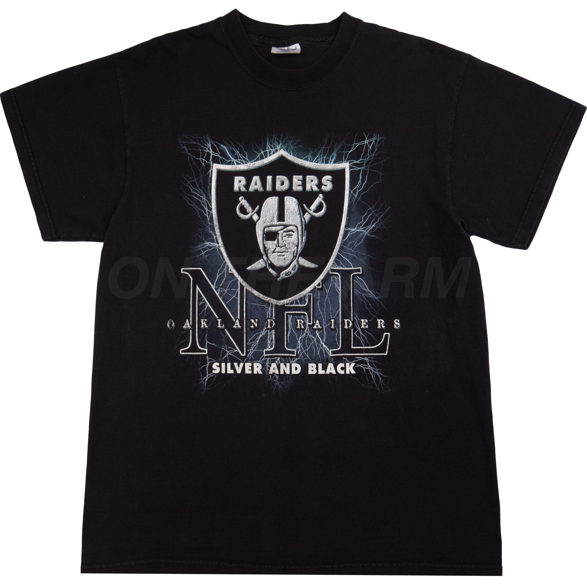 Vintage Black Raiders Lightning Tee (1990's)