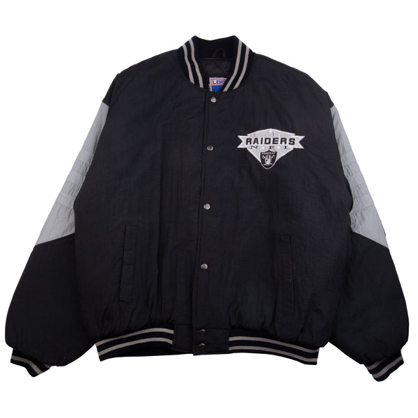 Vintage Black Raiders Logo 7 Jacket (1990's)