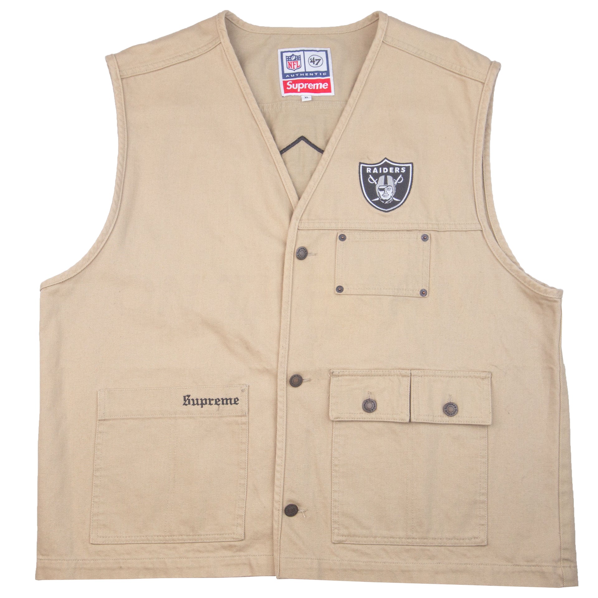 Supreme Khaki Raiders Vest PRE-OWNED