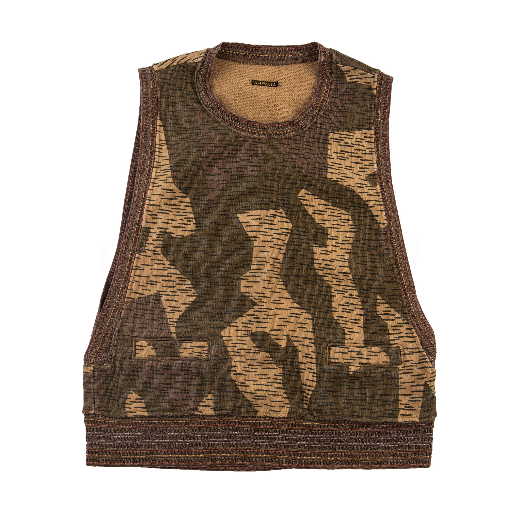 Kapital Green Rain Camo Vest PRE-OWNED