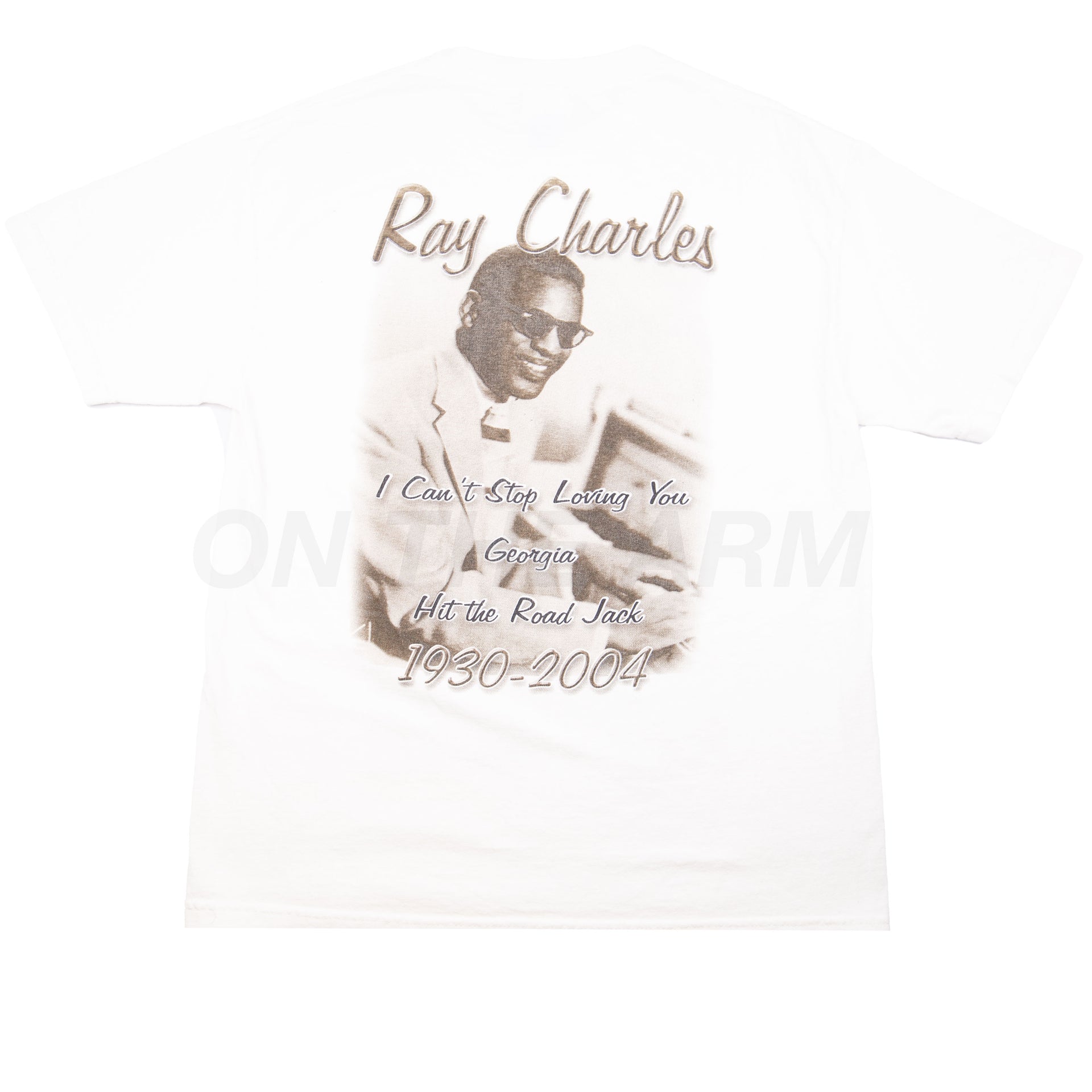 Vintage White Ray Charles Memorial Tee (2004)