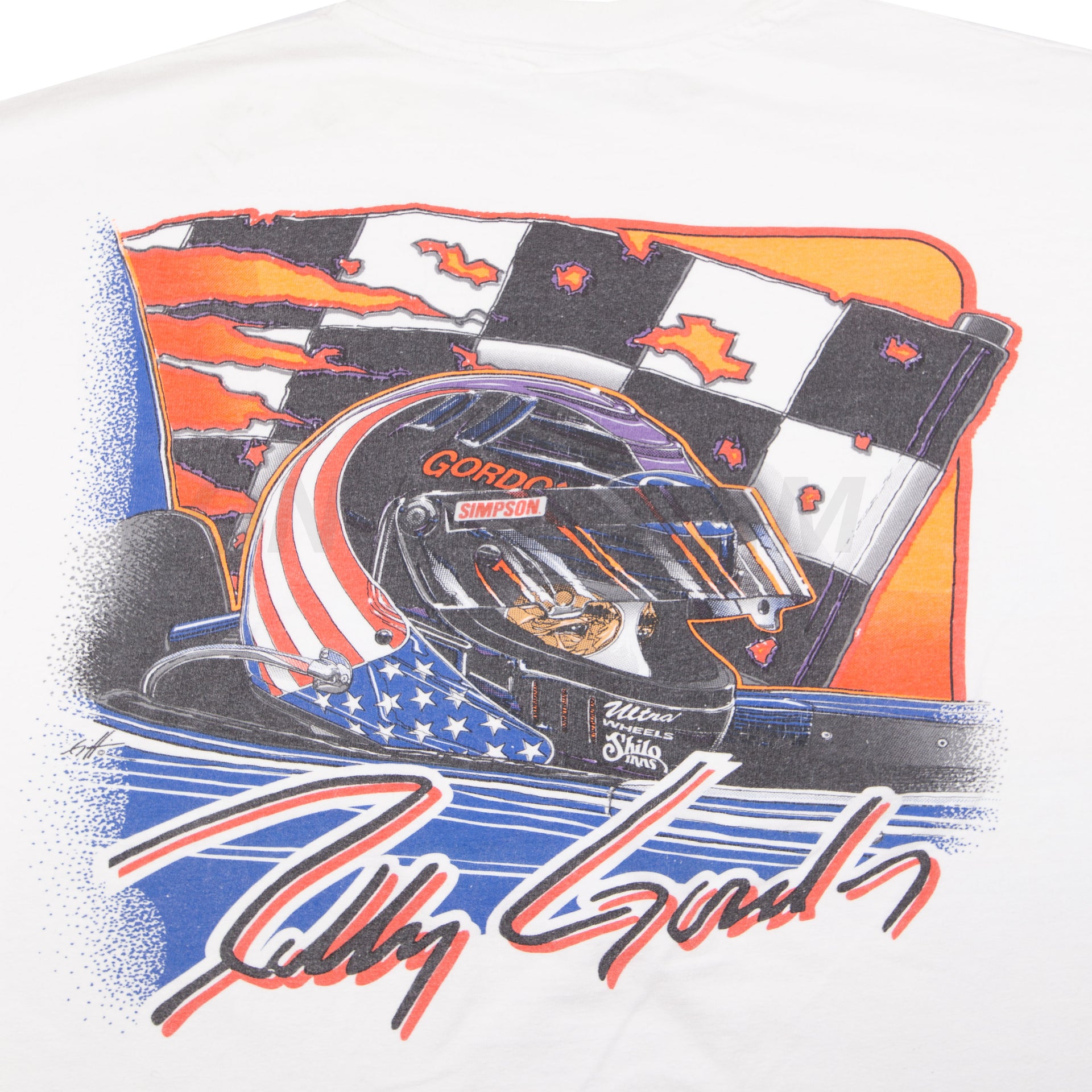 Vintage White Robby Gordon Racing Tee (2000's)