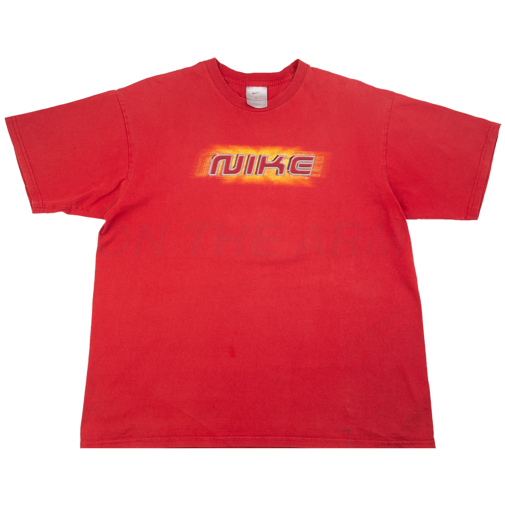 Vintage Red Nike Spellout Tee (2000's)