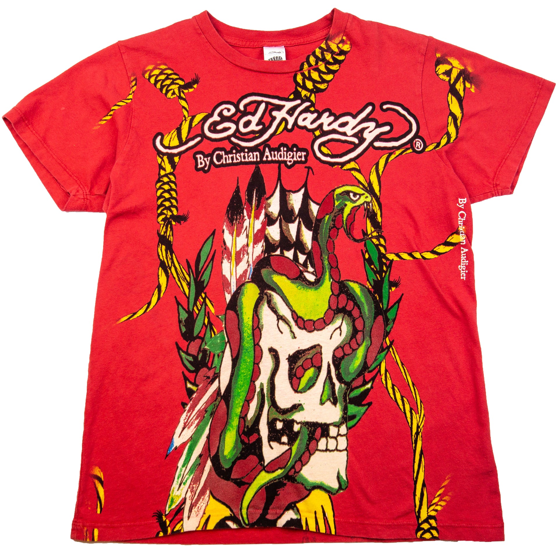 Vintage Red Ed Hardy Skull Tee (2000's)