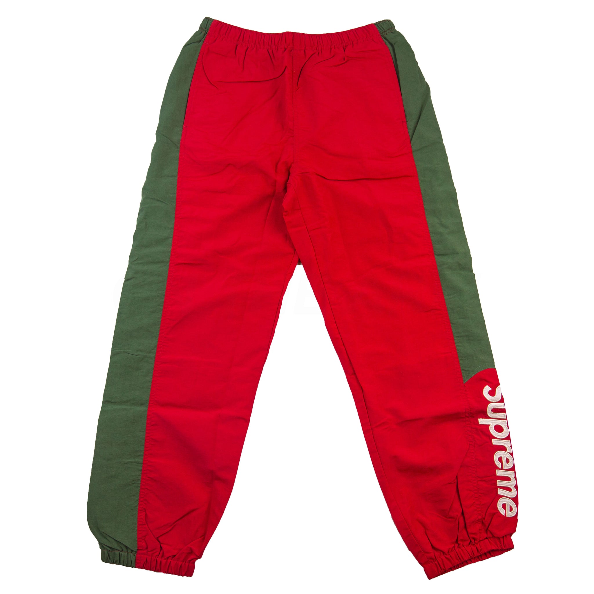 Supreme Red/Green Side Logo Track Pants