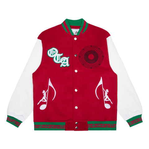 OTA Red Sin City Symphony Varsity Jacket