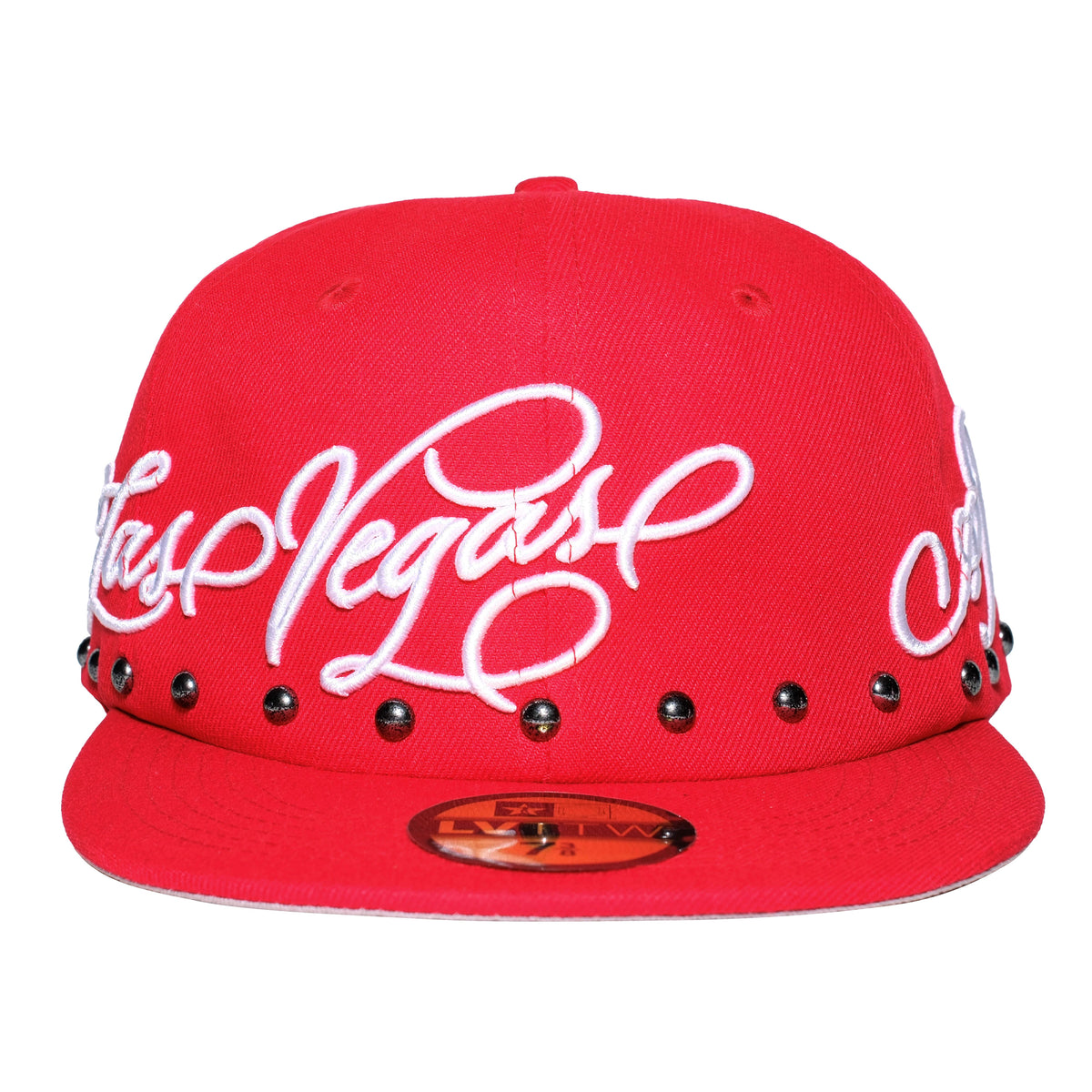 OTA Braves Red Las Vegas To The World Studded Fitted Hat