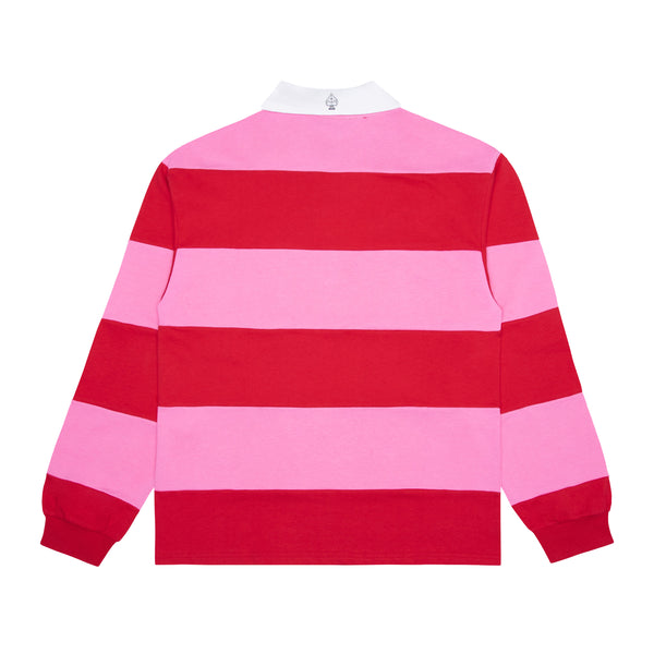 OTA Red/Pink Seeing Sounds Rugby Polo L/S