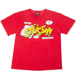 Stussy Red Comics Tee (2000's) PRE-OWNED