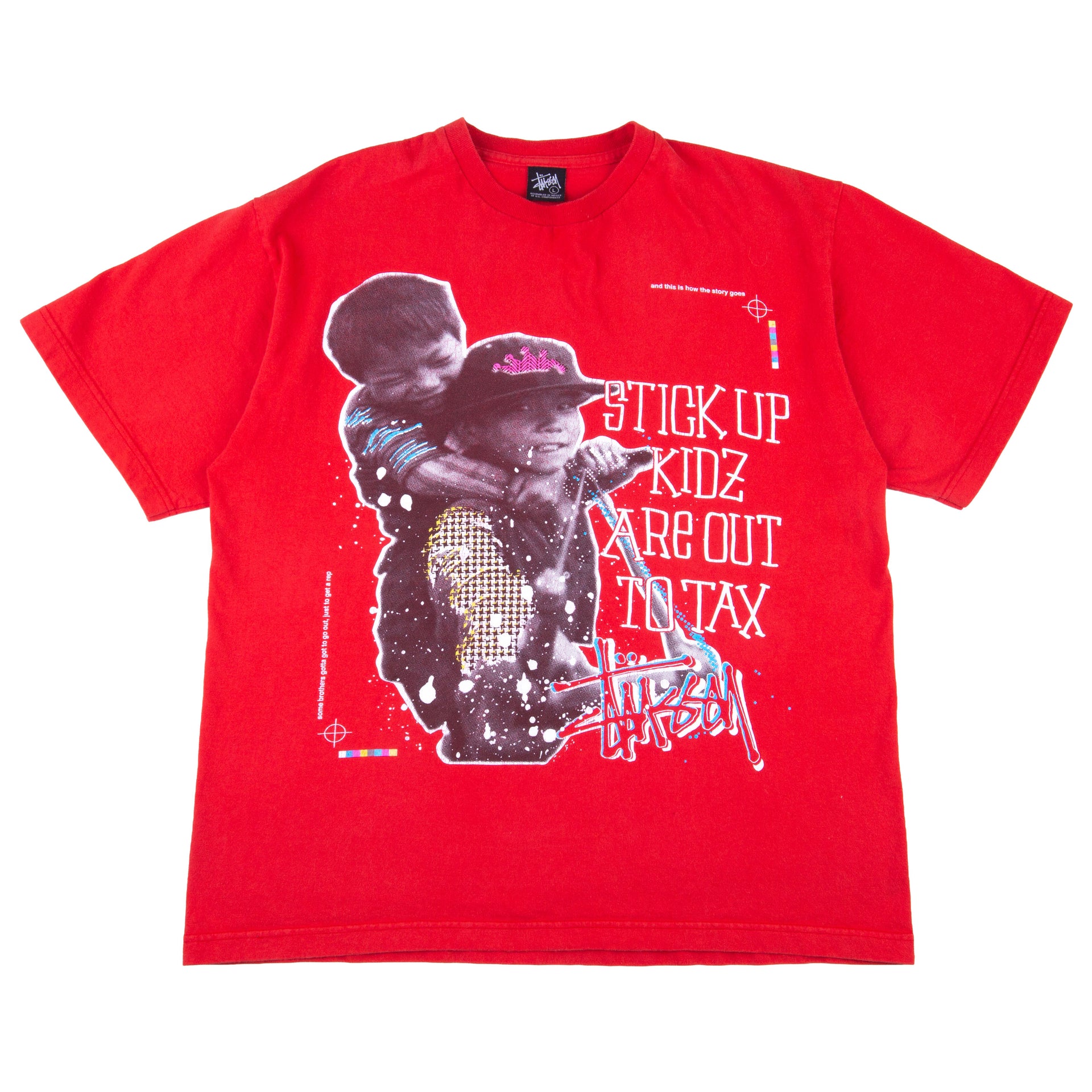 Stussy Red Stick Up Kidz Tee PRE-OWNED